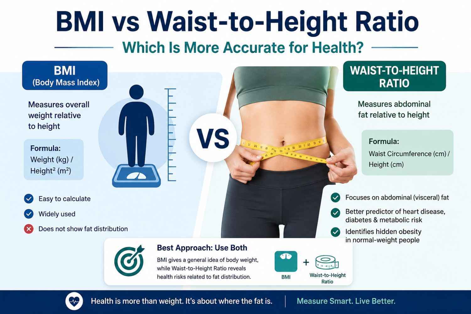 BMI vs Waist-to-Height Ratio: Which Is More Accurate for Health Risk?