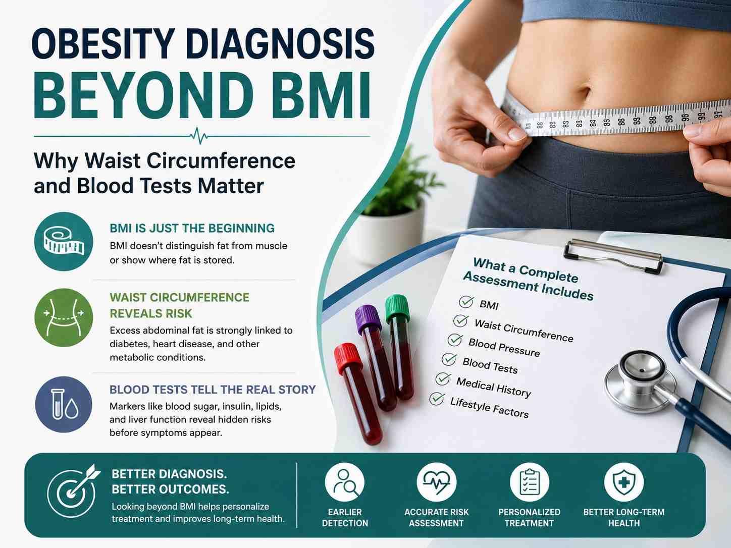 Obesity Diagnosis Beyond BMI: Why Waist Circumference and Blood Tests Matter