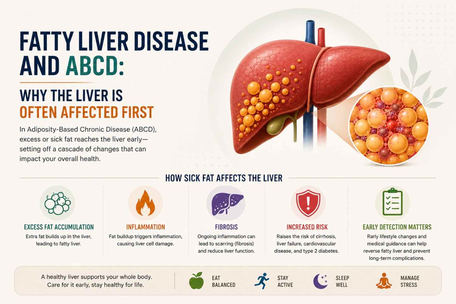 Fatty Liver Disease and ABCD: Why the Liver Is Often Affected First