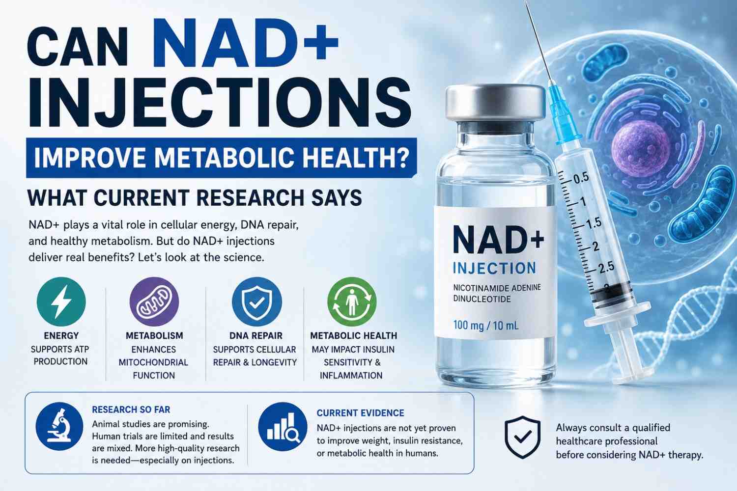 Can NAD+ Injections Improve Metabolic Health? What Current Research Says