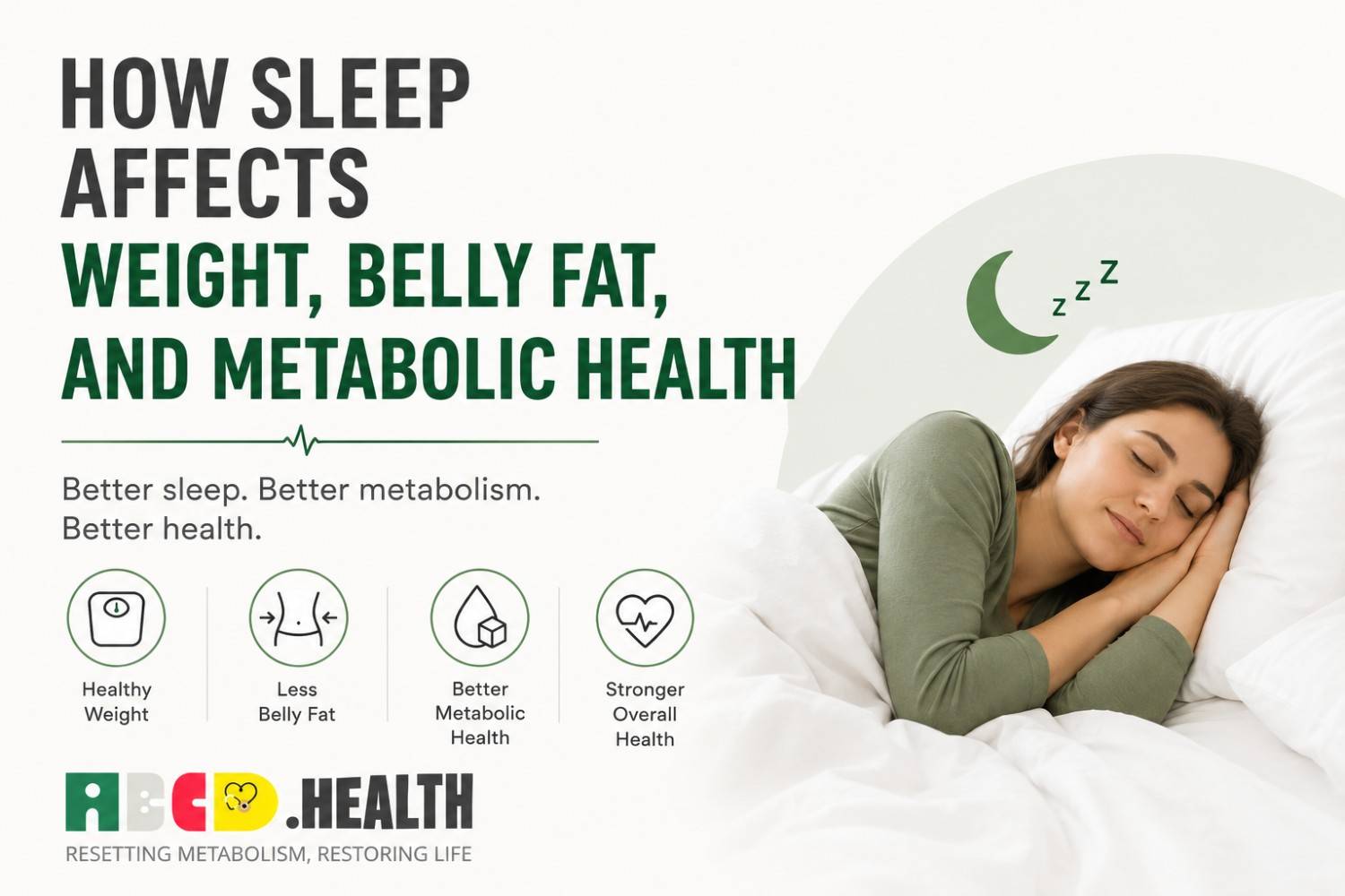 How Sleep Affects Weight, Belly Fat, and Metabolic Health